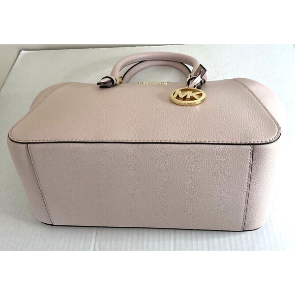 New Michael Kors Charlotte Large Satchel Leather Powder Blush - Picture 5 of 7